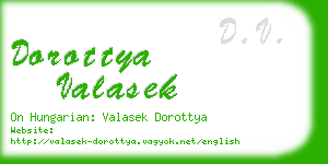 dorottya valasek business card